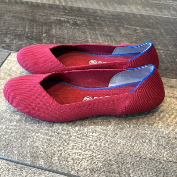 Rothy's Women's The Flat Bright Red Size 10.5 - Picture 5 of 10